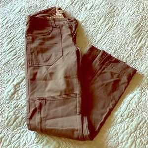 Anthropologie olive khaki straight leg pants